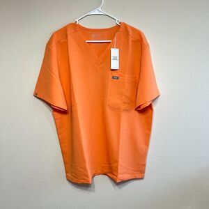 Figs NEW Leon Three Pocket Scrub XL Orange Shaka Orange Men